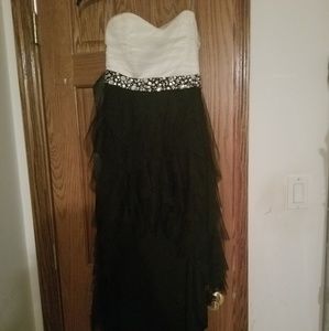 Hi Low Black and Cream Formal